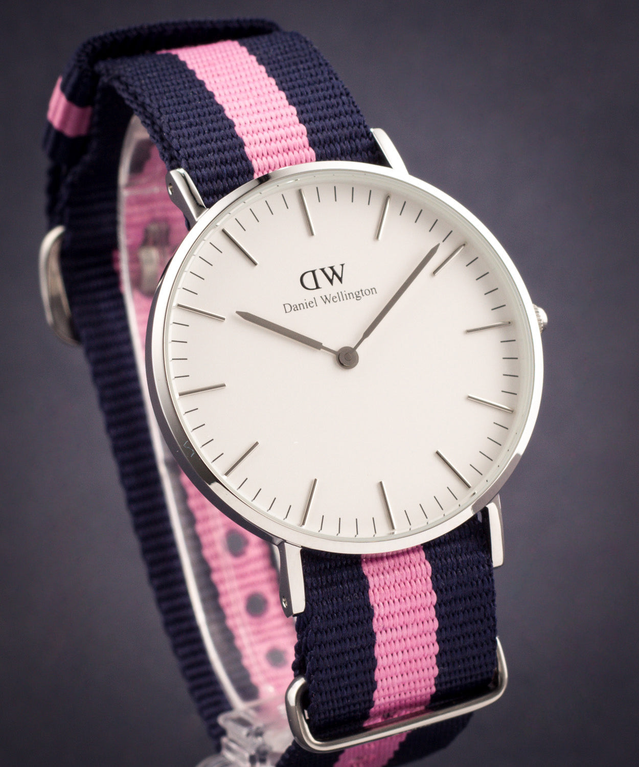 Shop Authentic Daniel Wellington Classic Winchester White Dial Two Tone Nylon Strap Watch For Women - DW00100049 - Luxxuri