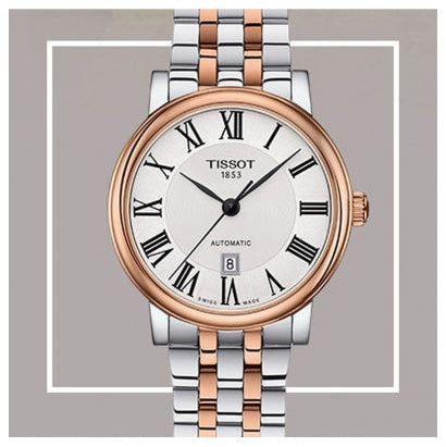 Tissot Carson Premium Lady Silver Dial Two Tone Steel Strap Watch For Women - T122.210.22.033.01