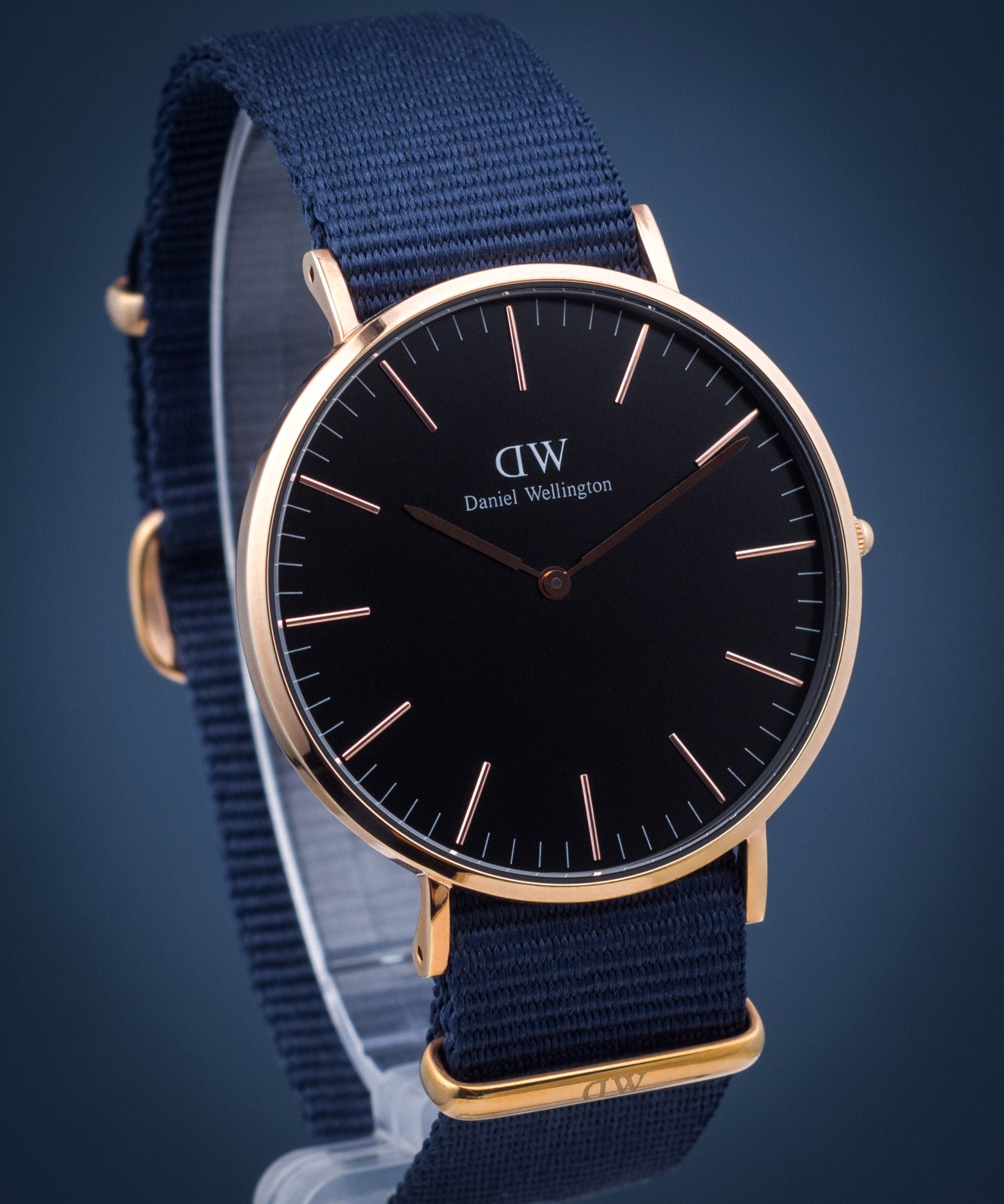Shop Authentic Daniel Wellington Classic Bayswater Black Dial Black NATO Strap Watch For Men - DW00100277 - Luxxuri