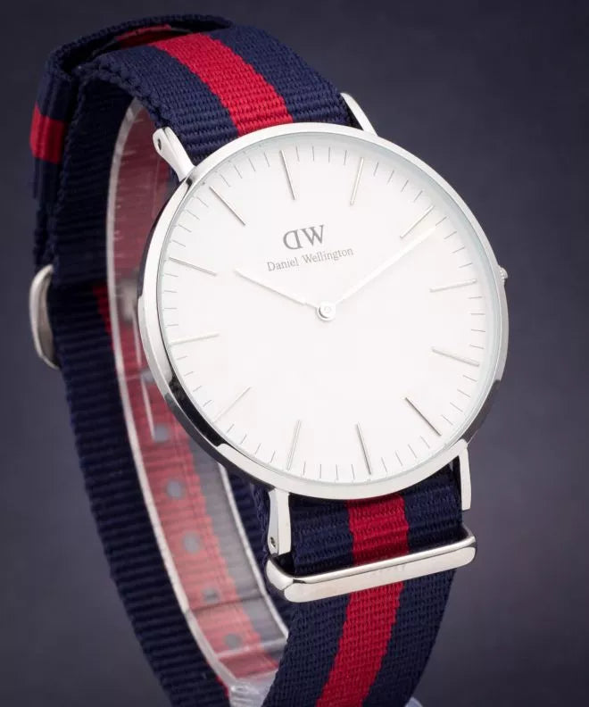 Shop Authentic Daniel Wellington Classic Oxford White Dial Two Tone Nylon Strap Watch For Men - DW00100015 - Luxxuri