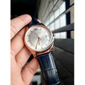 Shop Authentic Emporio Armani Classic Silver Dial Blue Leather Strap Watch For Men - AR11131 - Luxxuri