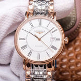  Shop Authentic Longines Presence 38.5mm Automatic White Dial Two Tone Steel Strap Watch for Men - L4.921.1.11.7 - Luxxuri