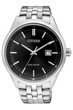  Shop Authentic Citizen Eco Drive Black Dial Silver Steel Strap Watch For Men - BM7250-56E - Luxxuri