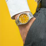  Shop Authentic Citizen Tsuyosa Automatic Yellow Dial Silver Steel Strap Watch for Men - NJ0150-81Z - Luxxuri
