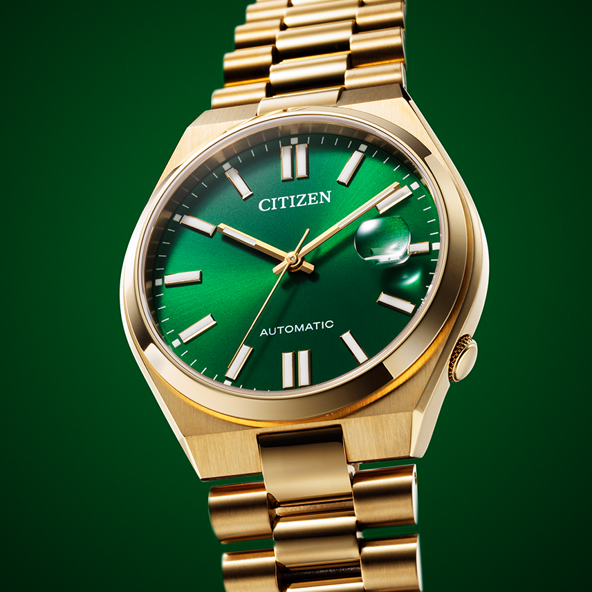  Shop Authentic Citizen Tsuyosa Automatic Green Dial Gold Steel Strap Watch For Men - NJ0152-51X - Luxxuri