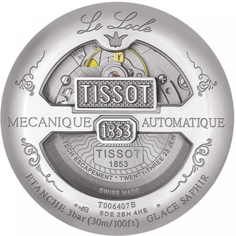  Shop Authentic Tissot Le Locle Powermatic 80 Black Dial Silver Steel Strap Watch For Men - T006.407.11.052.00 - Luxxuri