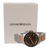  Shop Authentic Emporio Armani Diver Quartz Brown Dial Two Tone Steel Strap Watch For Men - AR11340 - Luxxuri