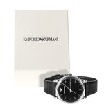  Shop Authentic Emporio Armani Luigi Quartz Black Dial Black Leather Strap Watch For Men - AR2500 - Luxxuri