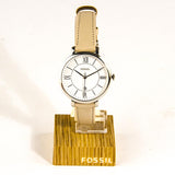  Shop Authentic Fossil Jacqueline White Dial Beige Leather Strap Watch for Women - ES3793 - Luxxuri