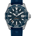  Shop Authentic Tag Heuer Aquaracer Calibre 5 Blue Dial Blue Silicone Strap Watch for Men -  WAY211C.FT6155 - Luxxuri