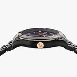  Shop Authentic Versace Hellenyium Analog Black Dial Black Steel Strap Watch For Men - VEVK00320 - Luxxuri