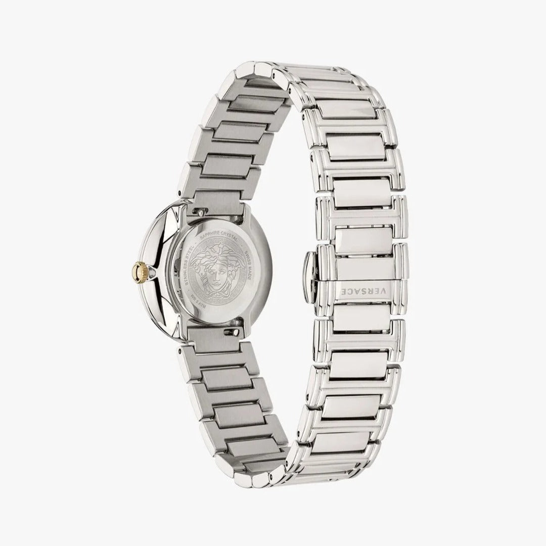  Shop Authentic Versace Virtus Quartz White Dial Silver Steel Strap Watch For Women - VET300621 - Luxxuri
