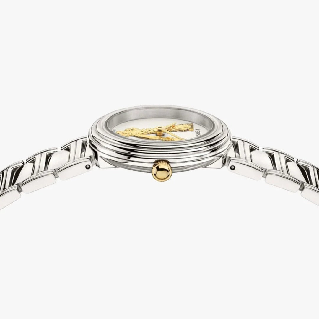  Shop Authentic Versace Virtus Quartz White Dial Silver Steel Strap Watch For Women - VET300621 - Luxxuri