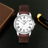  Shop Authentic Tissot T Classic Dream White Dial Brown Leather Strap Watch for Men - T033.410.16.013.01 - Luxxuri