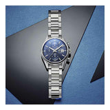  Shop Authentic Tag Heuer Carrera Chronograph 41mm Blue Dial Silver Steel Strap Watch for Men - CBK2112.BA0715 - Luxxuri