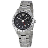  Shop Authentic Versace Hellenyium GMT Black Dial Silver Steel Strap Watch for Men - V11020015 - Luxxuri