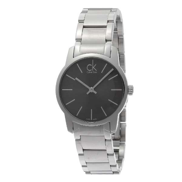 Calvin Klein City Grey Dial Silver Steel Strap Watch for Women - K2G23161