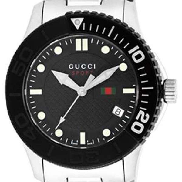  Shop Authentic Gucci G Timeless Black Dial Silver Steel Strap Watch For Men - YA126249 - Luxxuri