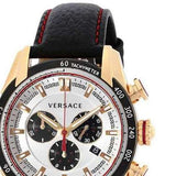  Shop Authentic Versace V-Ray Chronograph White Dial Black Leather Strap Watch for Men - VDB040014 - Luxxuri