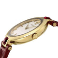  Shop Authentic Versace Crystal Gleam White Dial Red Leather Strap Watch For Women - VAN040016 - Luxxuri
