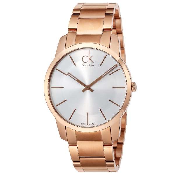  Shop Authentic Calvin Klein City White Dial Rose Gold Steel Strap Watch for Men - K2G21646 - Luxxuri