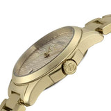  Shop Authentic Gucci G Timeless Gold Dial Gold Steel Strap Watch For Women - YA126553 - Luxxuri
