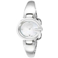  Shop Authentic Gucci Guccissima Diamonds Mother of Pearl Dial Silver Steel Strap Watch For Women - YA134504 - Luxxuri