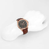  Shop Authentic Michael Kors Ryker Analog Gray Dial Brown Leather Strap Watch For Men - MK8519 - Luxxuri