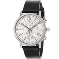  Shop Authentic Calvin Klein Post Minimal White Dial Black Leather Strap Watch for Men - K7627120 - Luxxuri