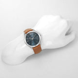  Shop Authentic Michael Kors Slim Runway Analog Blue Dial Brown Leather Strap Watch For Men - MK8508 - Luxxuri