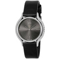  Shop Authentic Calvin Klein Skirt Black Dial Black Leather Strap Watch for Women  - K2U231C1 - Luxxuri