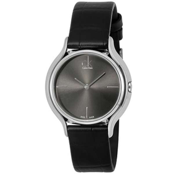  Shop Authentic Calvin Klein Skirt Black Dial Black Leather Strap Watch for Women  - K2U231C1 - Luxxuri