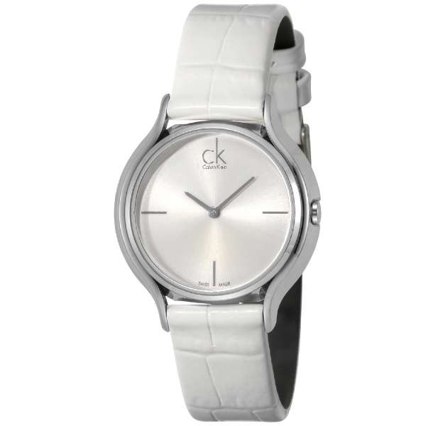  Shop Authentic Calvin Klein Skirt White Dial White Leather Strap Watch for Women - K2U231K6 - Luxxuri