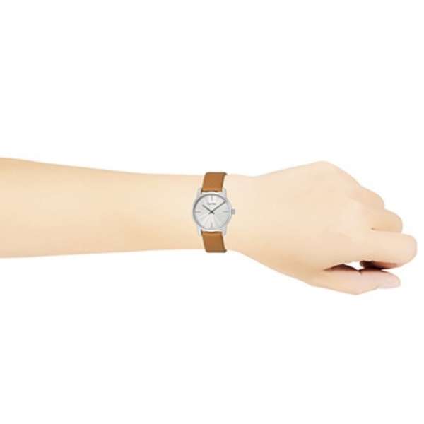  Shop Authentic Calvin Klein City Silver Dial Orange Leather Strap Watch for Women - K2G231G6 - Luxxuri
