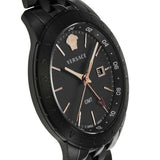  Shop Authentic Versace Univers Quartz Black Dial Black Steel Strap Watch for Men - VEBK00618 - Luxxuri