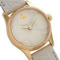  Shop Authentic Gucci G Timeless Quartz White Dial White Leather Strap Watch For Women - YA126580A - Luxxuri
