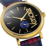  Shop Authentic Versace V-Circle The Clans Edition Black Dial Red & Blue Leather Strap Watch for Women - VEBQ00218 - Luxxuri