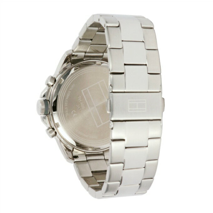  Shop Authentic Tommy Hilfiger Blaze Chronograph Black Dial Silver Steel Strap Watch For Men - 1792029 - Luxxuri