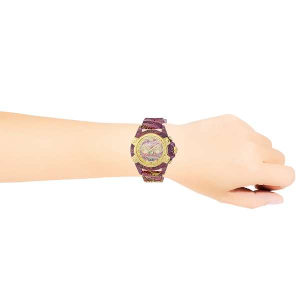  Shop Authentic Versace Icon Active Chronograph Quartz Gold Dial Red Leather Strap Watch For Men - VEZ701222 - Luxxuri