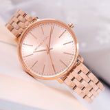 Shop Authentic Michael Kors Pyper Three-Hand Rose Gold Dial Rose Gold Steel Strap Watch For Women - MK3897 - Luxxuri