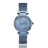  Shop Authentic Guess Soho Diamonds Blue Dial Blue Mesh Bracelet Watch For Women - W0638L3 - Luxxuri