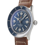  Shop Authentic Breitling Superocean Heritage '57 Blue Dial Brown Leather Strap Watch for Men - A10370161C1X1 - Luxxuri