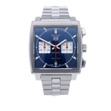  Shop Authentic Tag Heuer Monaco Automatic Chronograph Blue Dial Silver Steel Strap Watch for Men - CBL2111.BA0644 - Luxxuri