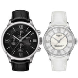 Shop Authentic Tissot T Classic Chemin Des Tourelles Chronograph Black Dial Black Leather Strap Watch For Men - T099.427.16.058.00 - Luxxuri