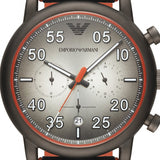  Shop Authentic Emporio Armani Chronograph Quartz Grey Dial Black Leather Strap Watch For Men - AR11174 - Luxxuri