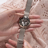  Shop Authentic Guess Iconic Quartz Silver Dial Silver Mesh Bracelet Watch For Women - GW0527L1 - Luxxuri