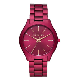  Shop Authentic Michael Kors Slim Runway Red Dial Red Steel Strap Watch For Women - MK4505 - Luxxuri
