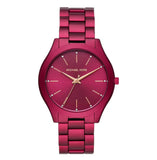  Shop Authentic Michael Kors Slim Runway Red Dial Red Steel Strap Watch For Women - MK4505 - Luxxuri