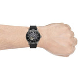  Shop Authentic Emporio Armani Meccanico Skeleton Black Dial Black Leather Strap Watch For Men - AR60026 - Luxxuri