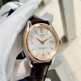  Shop Authentic Tissot T Classic Ballade Powermatic 80 Lady Silver Dial Brown Leather Strap Watch For Women - T108.408.26.037.00 - Luxxuri